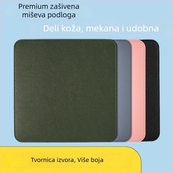 Kožna dvostruka podloga za miš, model SA52801, vodootporna, s tiskanim logom