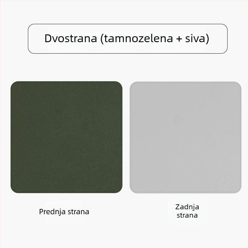 Kožna dvostruka podloga za miš, model SA52801, vodootporna, s tiskanim logom