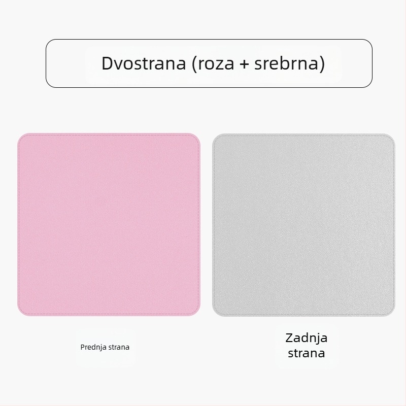 Kožna dvostruka podloga za miš, model SA52801, vodootporna, s tiskanim logom