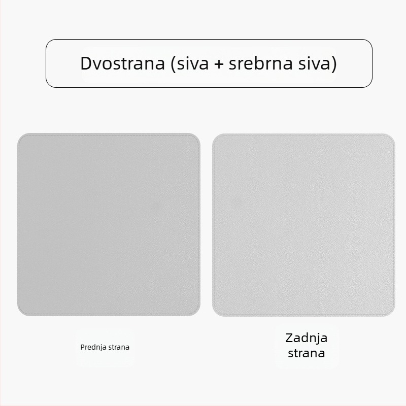 Kožna dvostruka podloga za miš, model SA52801, vodootporna, s tiskanim logom