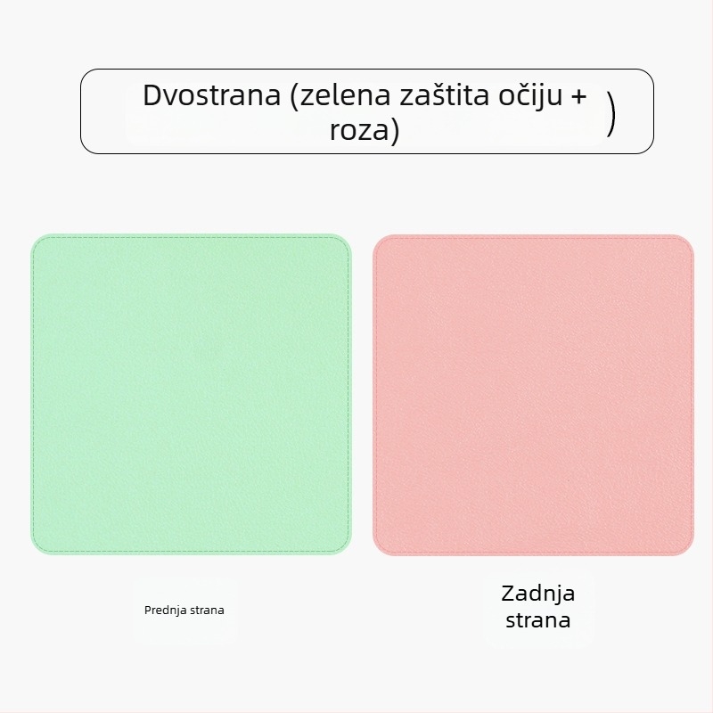 Kožna dvostruka podloga za miš, model SA52801, vodootporna, s tiskanim logom