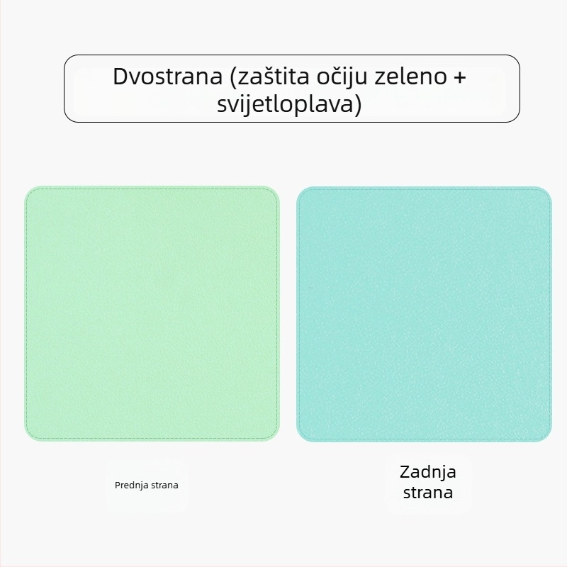 Kožna dvostruka podloga za miš, model SA52801, vodootporna, s tiskanim logom