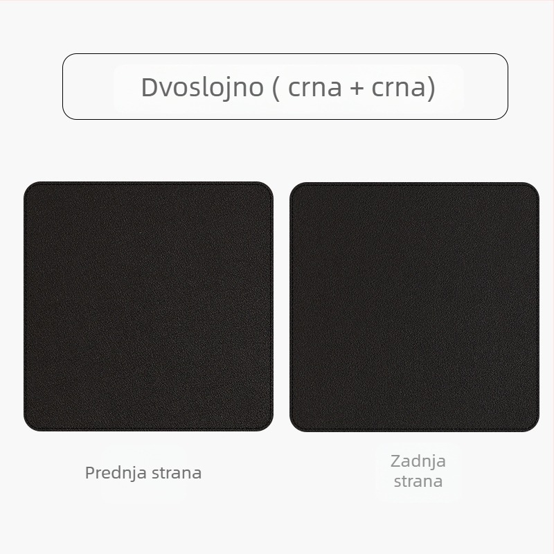 Kožna dvostruka podloga za miš, model SA52801, vodootporna, s tiskanim logom