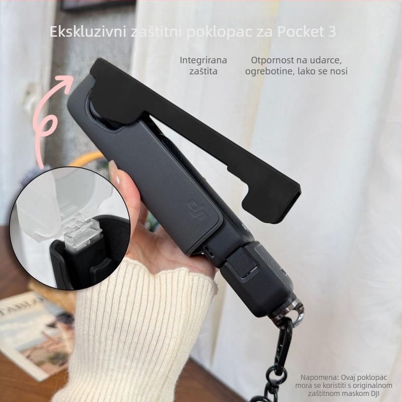 Zaštitna futrola za DJI Pocket 3 od velura, poklopac za objektiv, mogućnost prilagođenog loga, nacionalno jamstvo