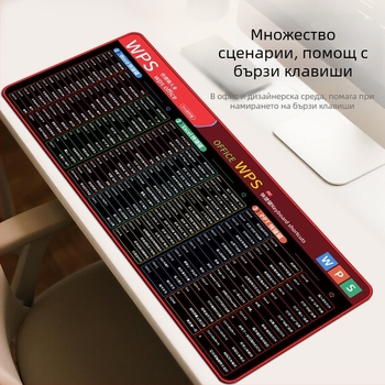 Izvrsno velika protivklizna podloga za miš za kratice WPS/CAD/PS/AI/PE, stolno računalo, dimenzije 30x80/40x90/50x100 cm