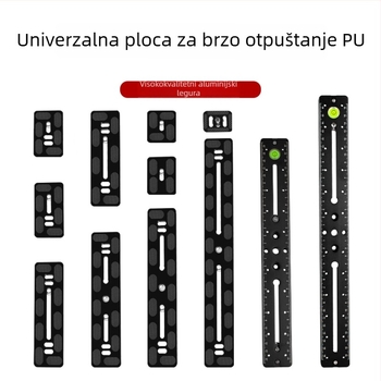 Univerzalna brza ploča za oslobađanje za SLR kameru – aluminijska legura, Pu board serija, nosivost 2–5 kg