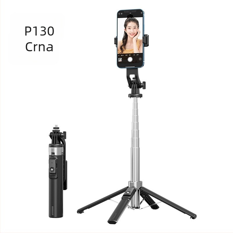 Bluetooth selfie štapić sa osvjetljenjem, aluminijski cijev, odvojivi gimbal, četveronožni stativ za kameru i pametni telefon