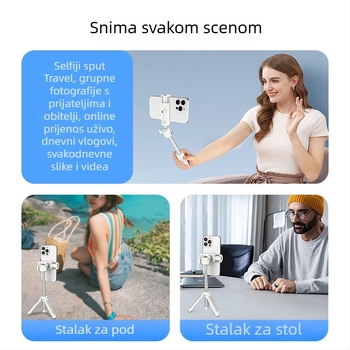 Mini sklopivi stolni stativ za mobitel i kameru bez ogledala, od aluminijske legure