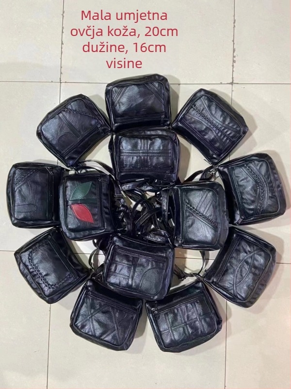 Ženska PU crossbody torba — horizontalnog kvadratnog oblika, zatvarač, poliesterska podstava, unutarnji pretinci: zip pretinac, pretinac za telefon, pretinac za identifikacijski dokument, pretinac za kameru