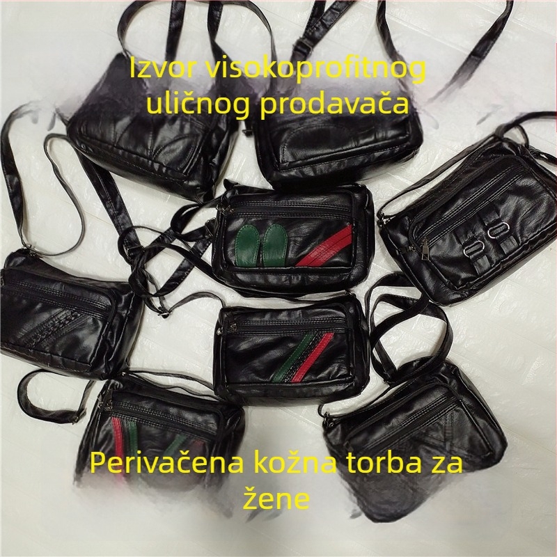 Ženska PU crossbody torba — horizontalnog kvadratnog oblika, zatvarač, poliesterska podstava, unutarnji pretinci: zip pretinac, pretinac za telefon, pretinac za identifikacijski dokument, pretinac za kameru