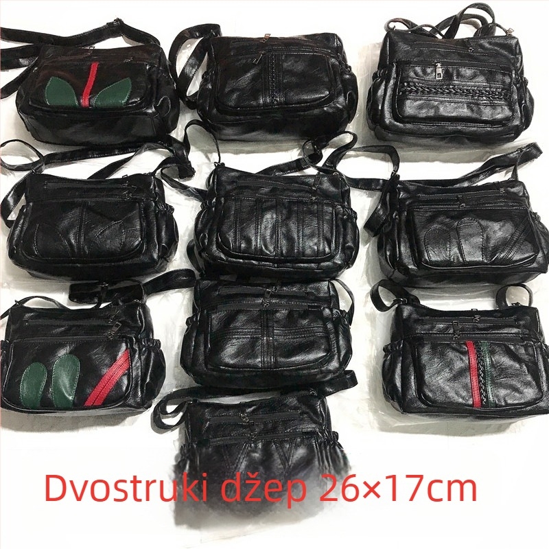 Ženska PU crossbody torba — horizontalnog kvadratnog oblika, zatvarač, poliesterska podstava, unutarnji pretinci: zip pretinac, pretinac za telefon, pretinac za identifikacijski dokument, pretinac za kameru