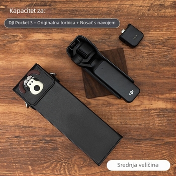 Torba za kameru Osmo Pocket 3 – umjetna koža, platnena podstava, crossbody naramenica, unisex