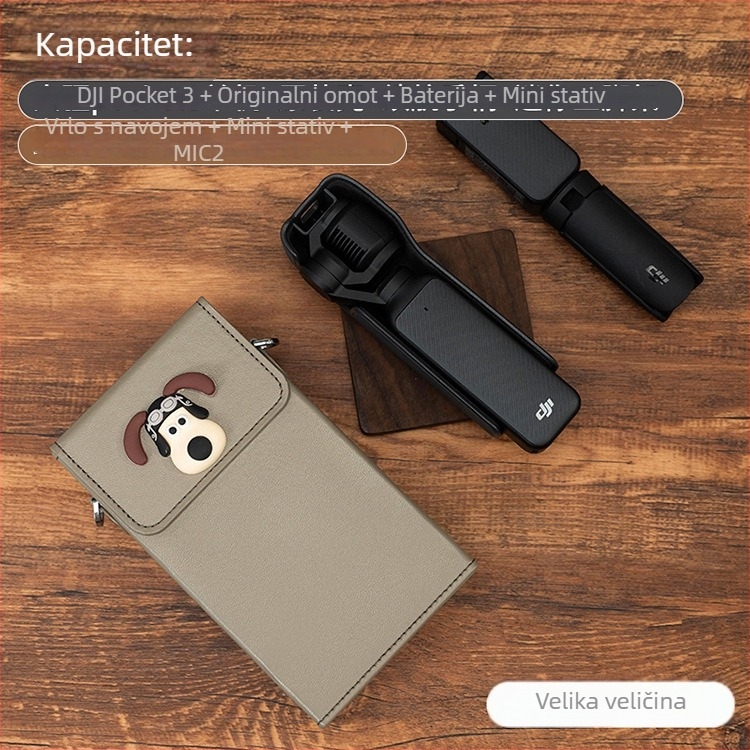 Torba za kameru Osmo Pocket 3 – umjetna koža, platnena podstava, crossbody naramenica, unisex