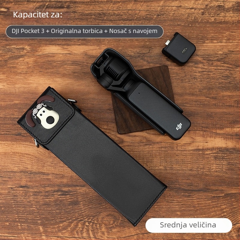 Torba za kameru Osmo Pocket 3 – umjetna koža, platnena podstava, crossbody naramenica, unisex
