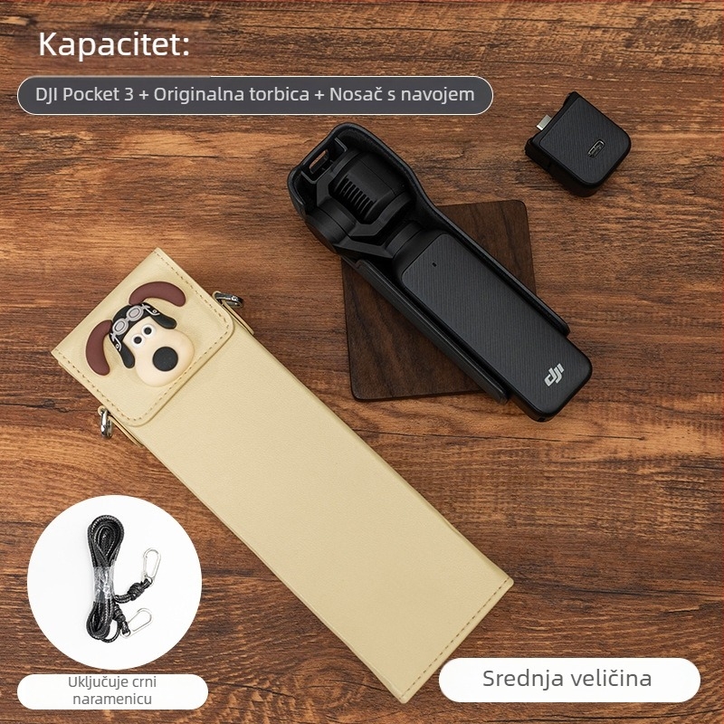 Torba za kameru Osmo Pocket 3 – umjetna koža, platnena podstava, crossbody naramenica, unisex
