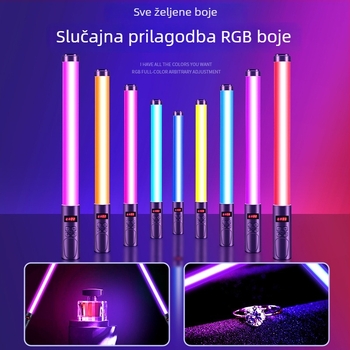 Prijenosno svjetlo za fotografiju HM-BD s RGB LED, 10W, promjenjiva jačina, neovisno napajanje Type-C, domet 1–2 m