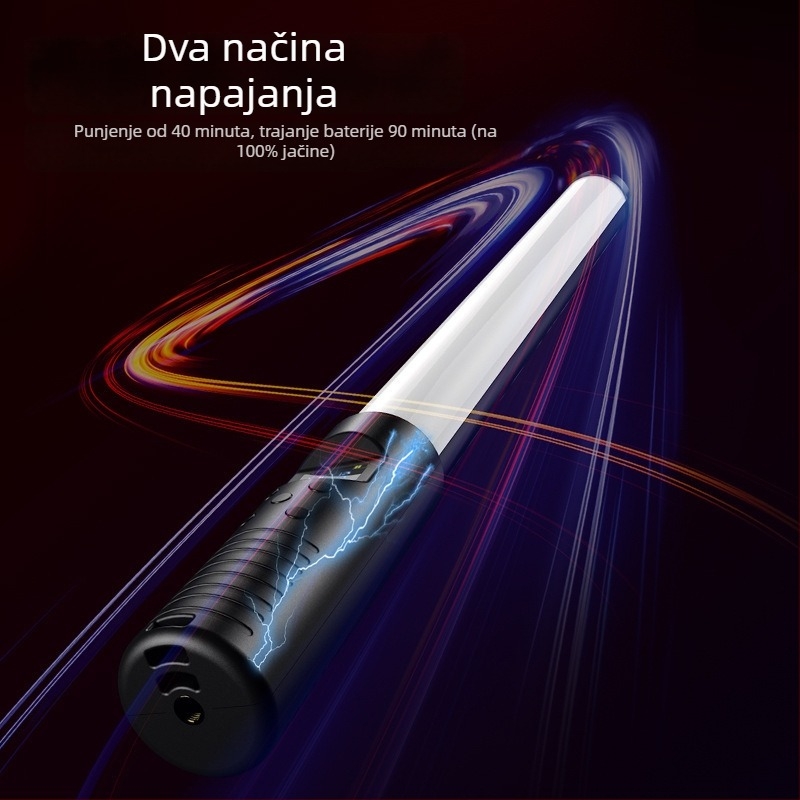 Prijenosno svjetlo za fotografiju HM-BD s RGB LED, 10W, promjenjiva jačina, neovisno napajanje Type-C, domet 1–2 m