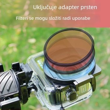 Filtri za ronjenje za GoPro Hero8-11, sklopački dizajn, JUNESTAR GP9FZ58