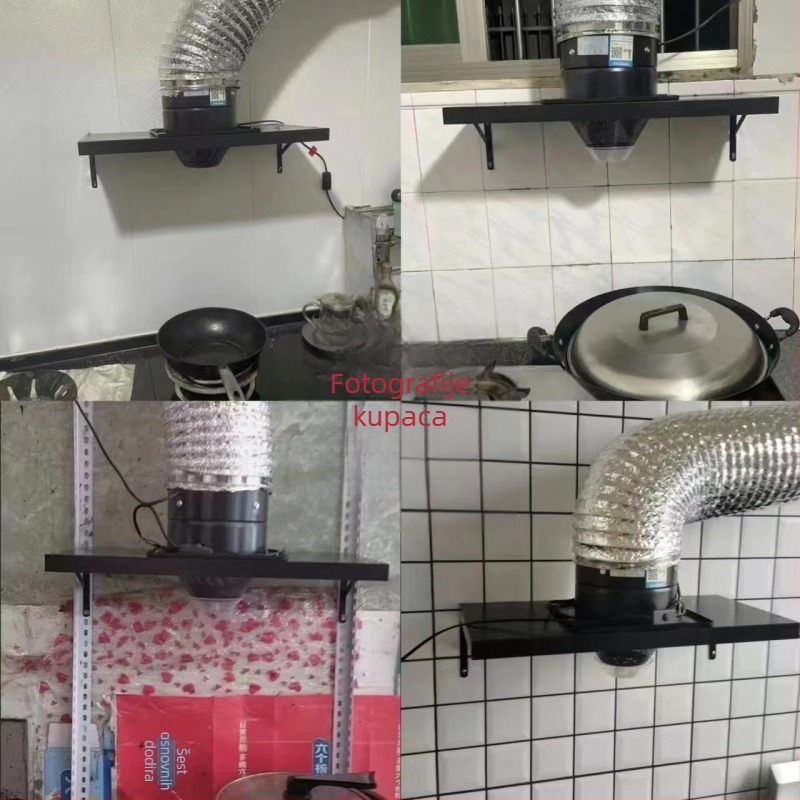 Kuhinjski ispušni ventilator visokog usisača, model FD250, način montaže: viseći, 220V, 50W, kućište od željeza