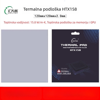 Hui Tianxin HTX158 Silikonska podloška za hlađenje za M.2 SSD, prijenosna računala i desktop GPU — OEM obrada, distribucija po jedan komad, izlazak 2021