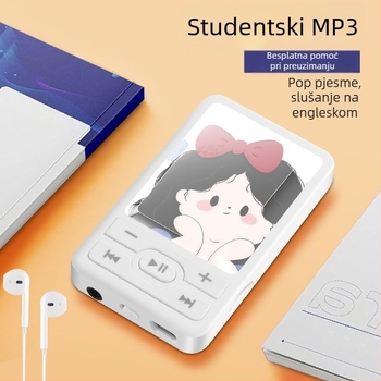 Prijenosni MP3 player za studente, kompaktni glazbeni player, bez snimanja videa