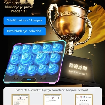 Držač za hlađenje prijenosnog računala s zračnim hlađenjem i tihim radom