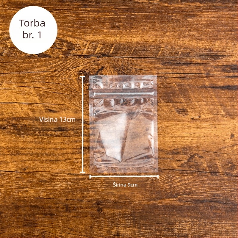 Zip vrećica za suho voće – zatvoriva plastična vrećica za hranu, CPP-PET kompozitni materijal, marke Xing Cheng, duljina brtvljenja 1,5 cm