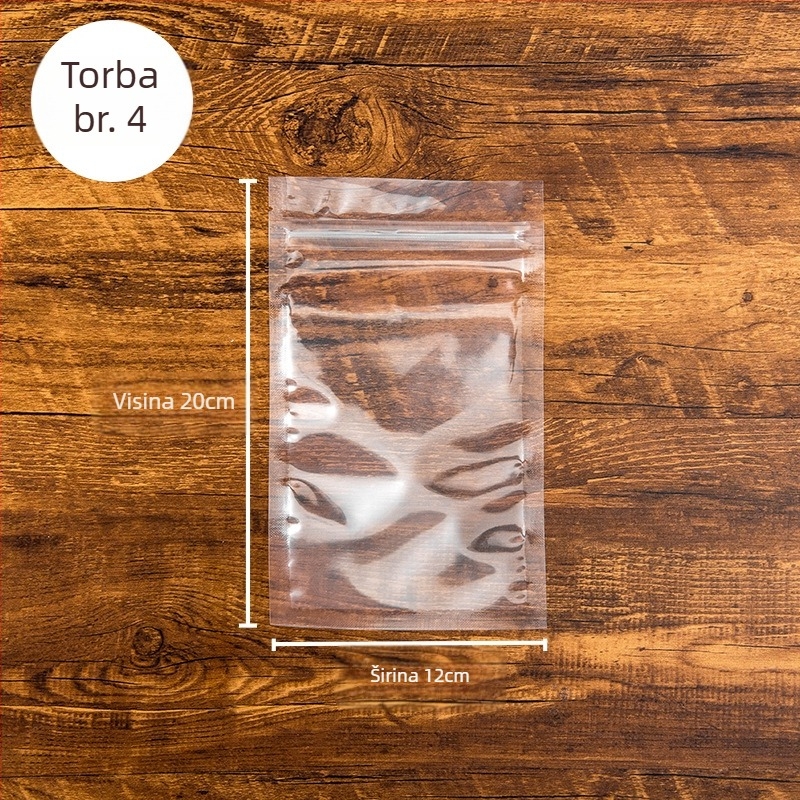 Zip vrećica za suho voće – zatvoriva plastična vrećica za hranu, CPP-PET kompozitni materijal, marke Xing Cheng, duljina brtvljenja 1,5 cm