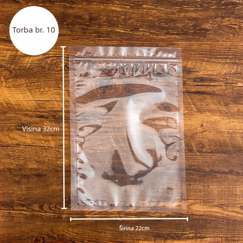 Zip vrećica za suho voće – zatvoriva plastična vrećica za hranu, CPP-PET kompozitni materijal, marke Xing Cheng, duljina brtvljenja 1,5 cm