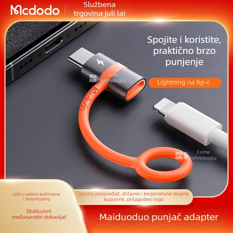 Mcdodo OT-553 Type-C na Lightning adapter za Android i Apple uređaje, brzo punjenje