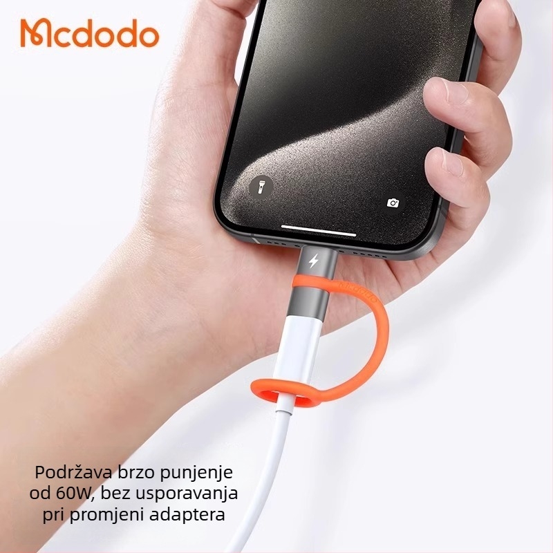 Mcdodo OT-553 Type-C na Lightning adapter za Android i Apple uređaje, brzo punjenje
