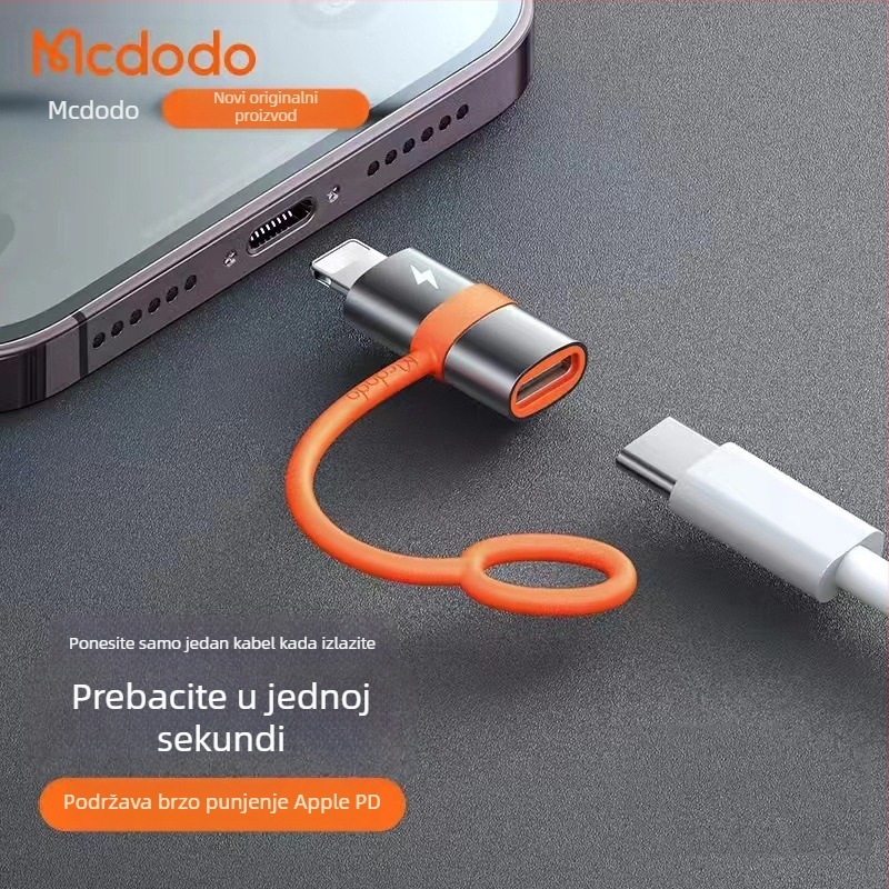 Mcdodo OT-553 Type-C na Lightning adapter za Android i Apple uređaje, brzo punjenje