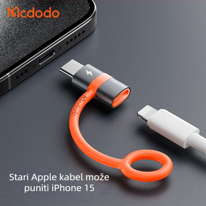 Mcdodo OT-553 Type-C na Lightning adapter za Android i Apple uređaje, brzo punjenje