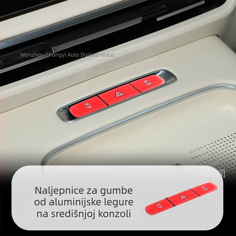 Zaštita gumba za odabir brzine u središnjoj konzoli za Lantu Dreamer — aluminijska legura unutarnja dorada