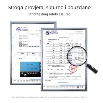 Naušnice od titanijevog čelika sa cirkonima, ravni obruč, geometrijski dizajn, unisex