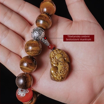 Auto ukras s jade Buddha perlama i Pixiuom, crtani stil, funkcija mirisa, brend Pthred