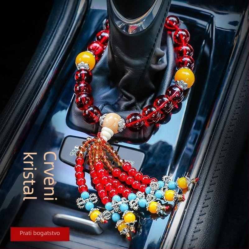 Auto ukras s jade Buddha perlama i Pixiuom, crtani stil, funkcija mirisa, brend Pthred