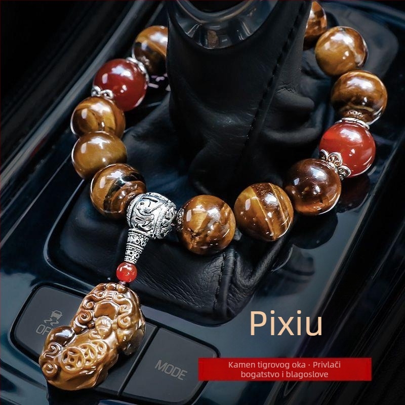 Auto ukras s jade Buddha perlama i Pixiuom, crtani stil, funkcija mirisa, brend Pthred