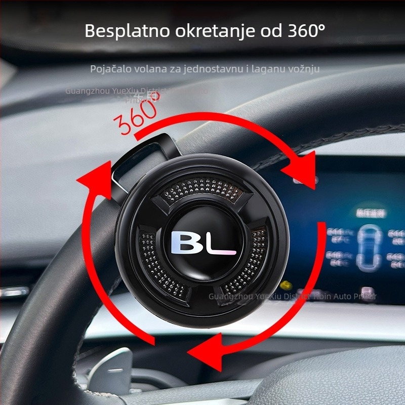 Power Ball za upravljač automobila – 360° pomoćni, ABS+metal, težina 185 g