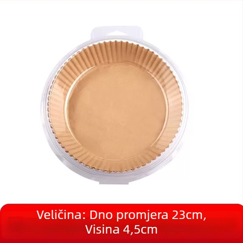 Papirnati poslužnik za fritiranje na zraku, masnootporan papir za pečenje sa silikonskim premazom, 35 g/m², marka Xian chu zhen
