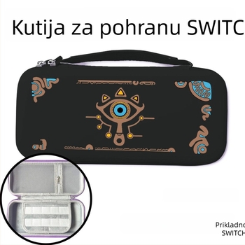 Torba za Switch 2 Nintendo Zelda od PU kože s naslikanim uzorkom, otporna na udarce, velik kapacitet
