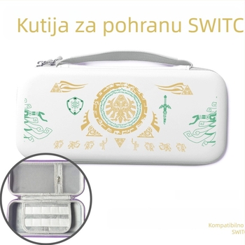 Torba za Switch 2 Nintendo Zelda od PU kože s naslikanim uzorkom, otporna na udarce, velik kapacitet
