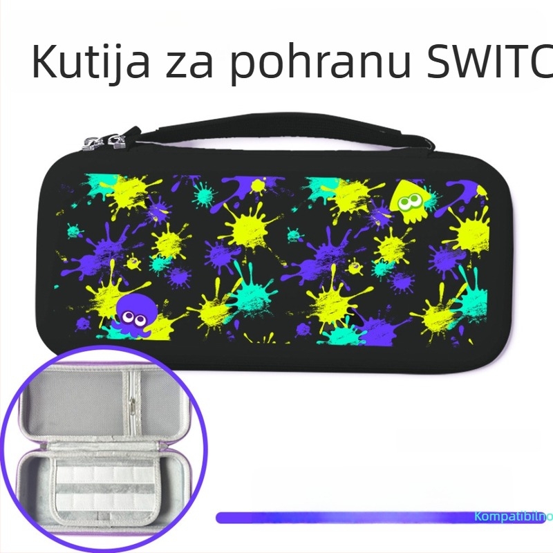 Torba za Switch 2 Nintendo Zelda od PU kože s naslikanim uzorkom, otporna na udarce, velik kapacitet
