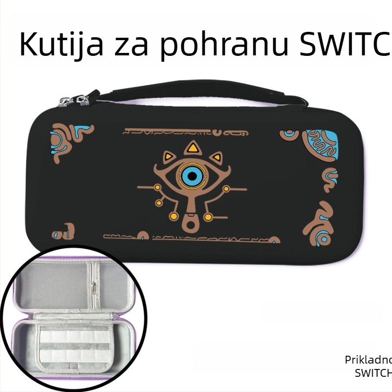Torba za Switch 2 Nintendo Zelda od PU kože s naslikanim uzorkom, otporna na udarce, velik kapacitet
