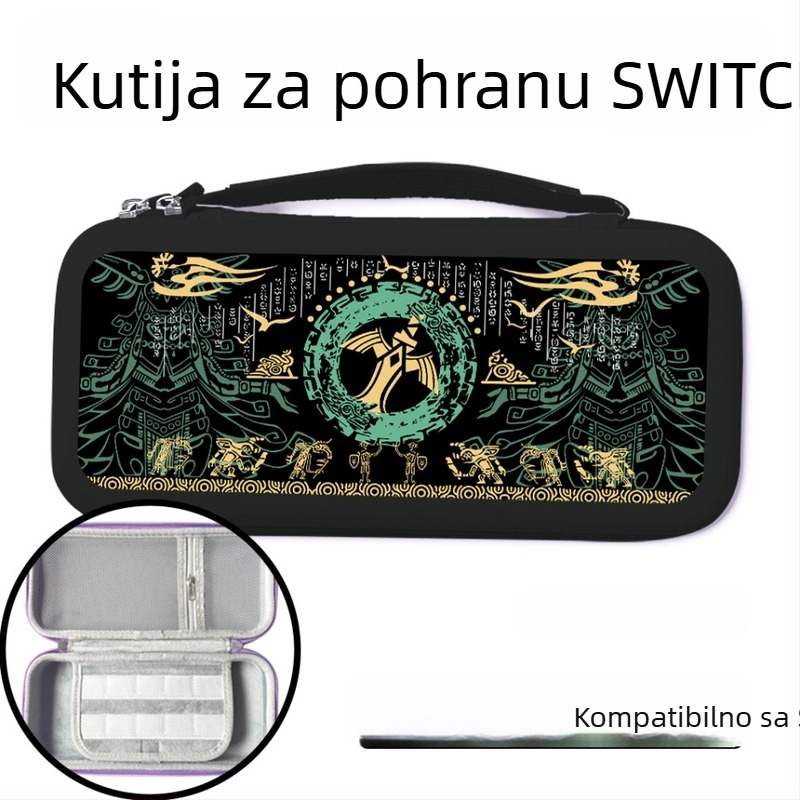 Torba za Switch 2 Nintendo Zelda od PU kože s naslikanim uzorkom, otporna na udarce, velik kapacitet