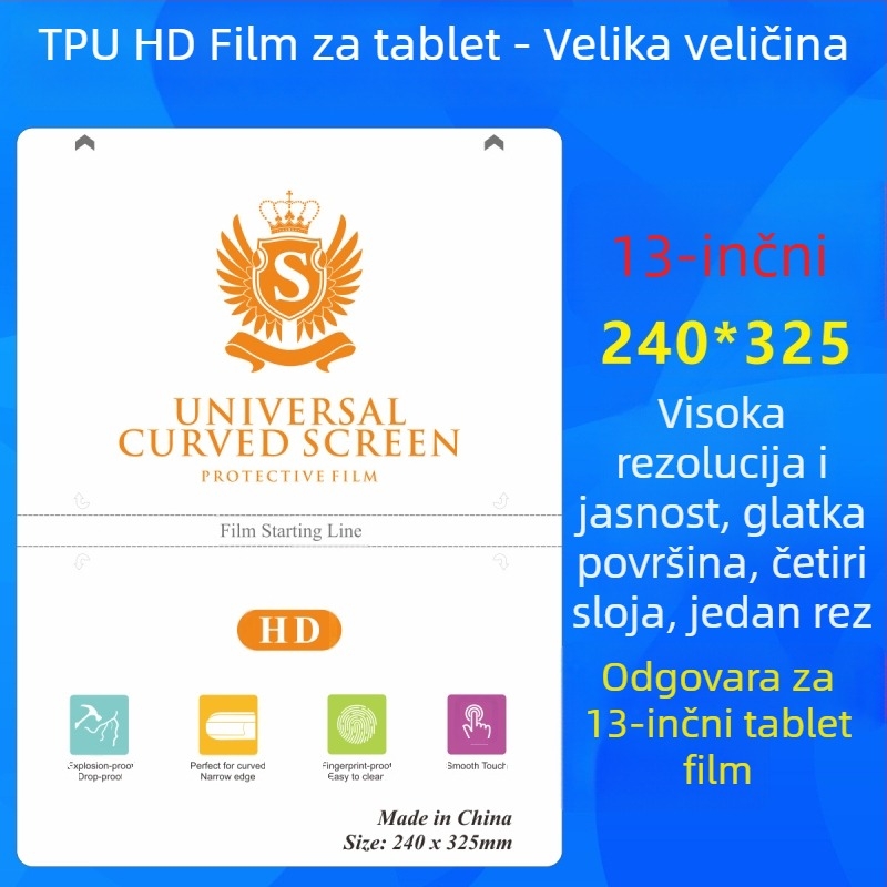 TPU hidrogel zaštita zaslona za tablete – HD mat, potpuno pokriće, samoliječeći film