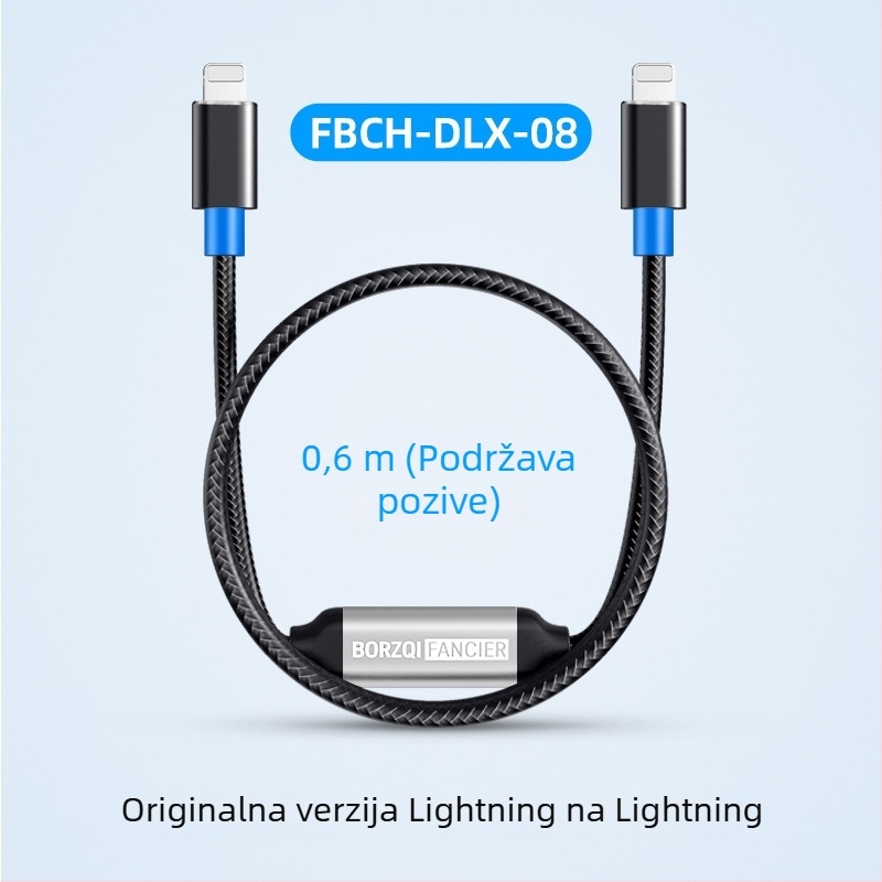 Audio kabel za snimanje, dvokanalan stereo, dvosmjeran, Hi-Fi, 384 kHz/32-bit