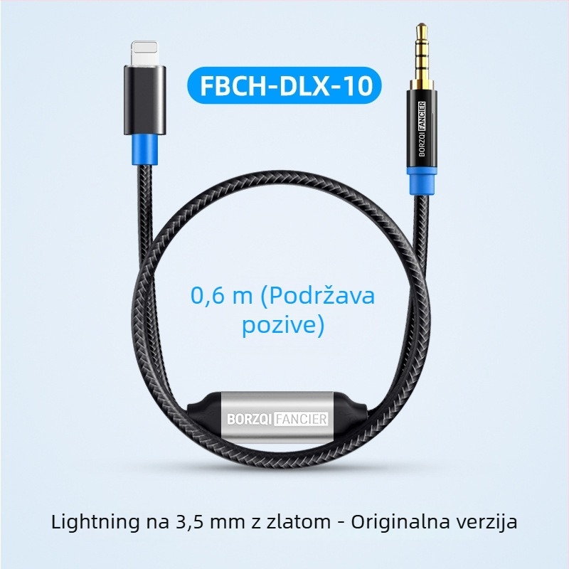 Audio kabel za snimanje, dvokanalan stereo, dvosmjeran, Hi-Fi, 384 kHz/32-bit