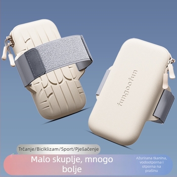 Unisex narukvica torbica za telefon za fitness i trčanje, prozračan corduroy materijal, pogodno za vožnju biciklom