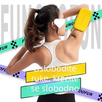 Unisex narukvica torbica za telefon za fitness i trčanje, prozračan corduroy materijal, pogodno za vožnju biciklom